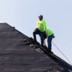 Tearing Off The Old Roof for Alpha Roofing Roof Replacement in Round Rock, TX