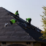 Installing the new roofing materials - Alpha Roofing Roof Replacement in Round Rock, TX