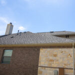 A brand new roof in Round Rock, TX, by Alpha Roofing.