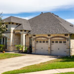 A brand new roof in Round Rock, TX, by Alpha Roofing.