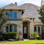 A brand new roof in Round Rock, TX, by Alpha Roofing.